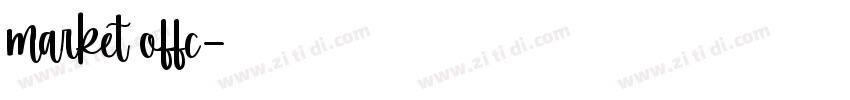 market offc字体转换
